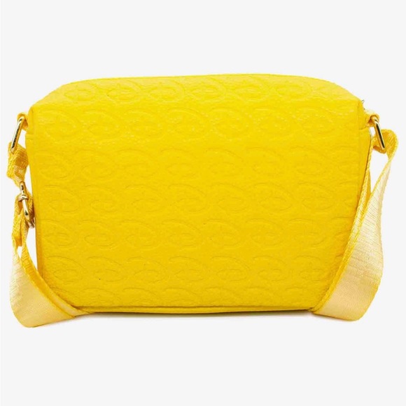 Disney Signature D Debossed Yellow Vegan
Leather Crossbody Bag - Picture 3 of 4